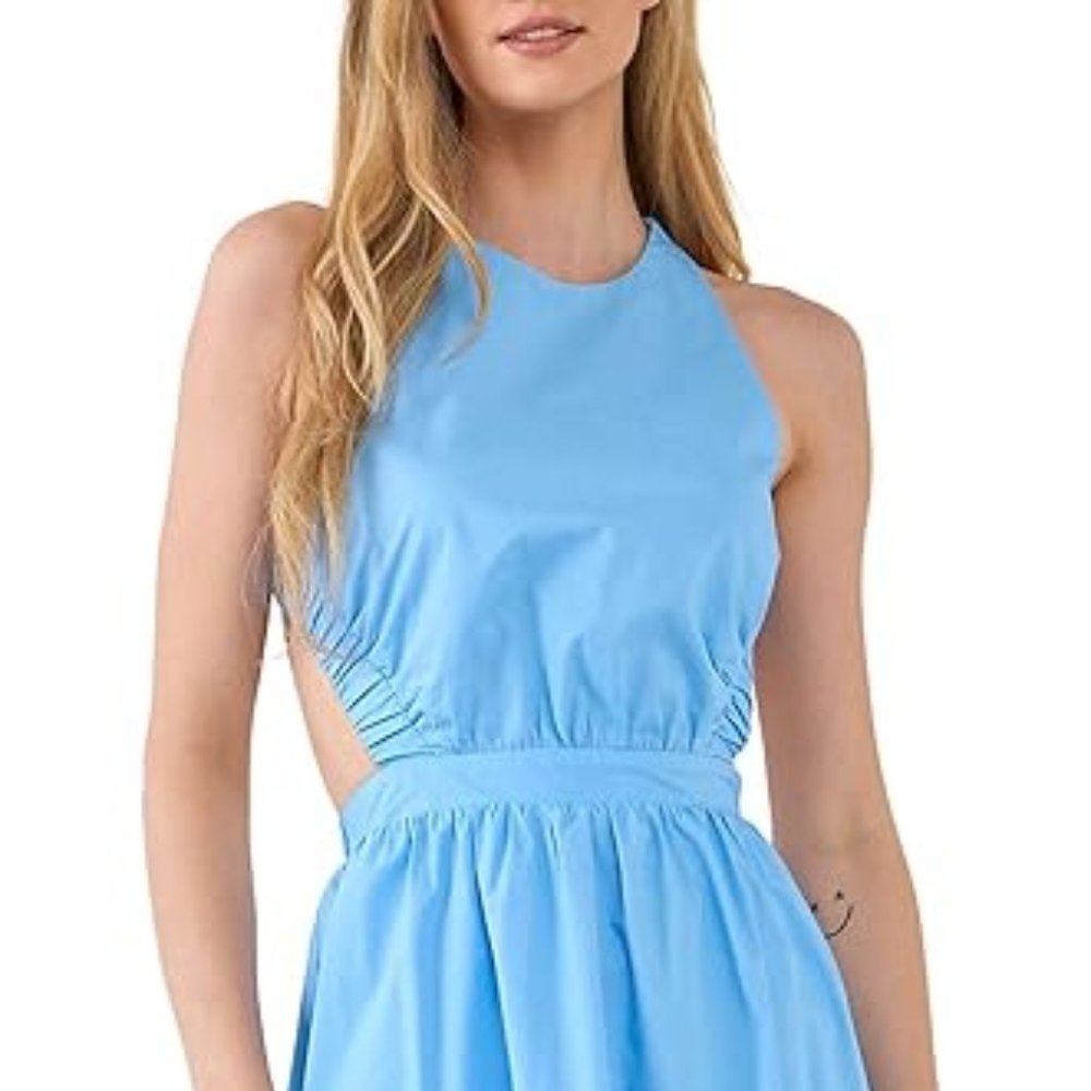 ENGLISH FACTORY Elastic Detail Sleeveless Dress